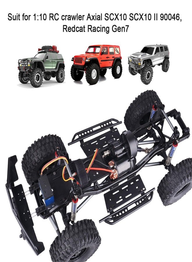 AllinRC RC Car Pedals RC Side Board 2pcs RC Steps Plate Rock Sliders for 1:10 RC Crawler Axial SCX10 II 90046 Redcat Gen 7 - Image 5